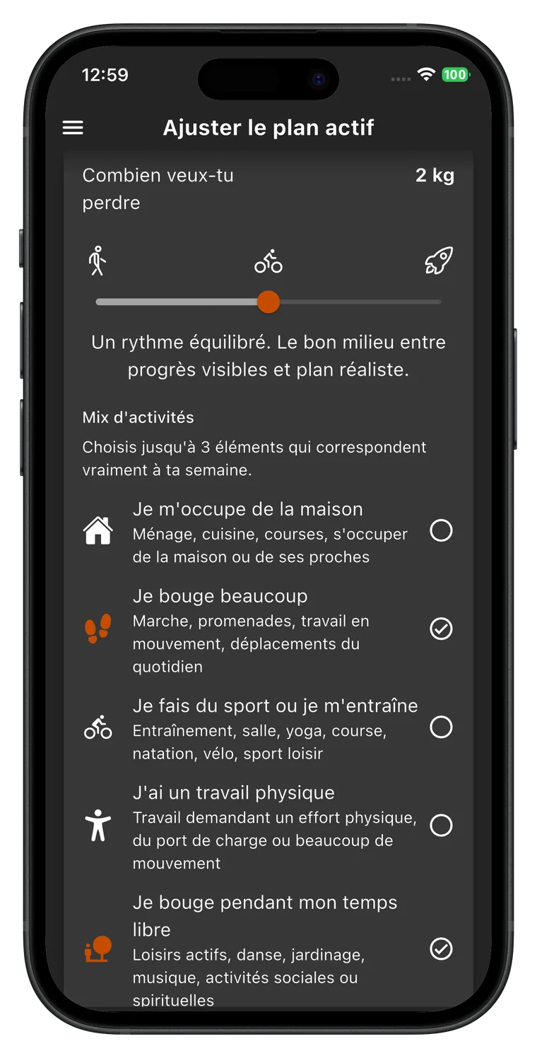 Perte de poids: Fat Gone Analysez vos progrès